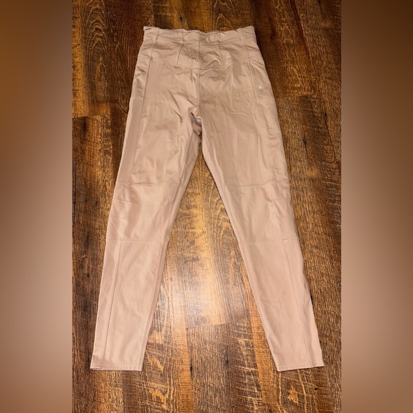 Free People Movement Keep It Up High Waisted Tan Large Athletic Leggings - Picture 1 of 5